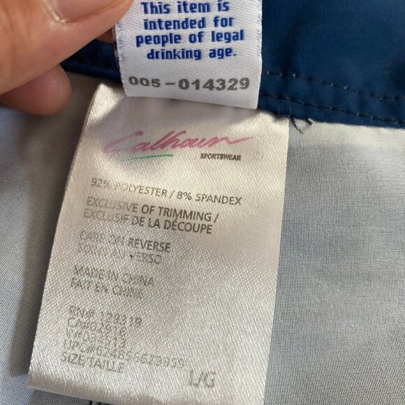 Corona Extra Swim Trunks Shorts Beach Palm All Over Print Men Size L With Defect - Picture 6 of 7